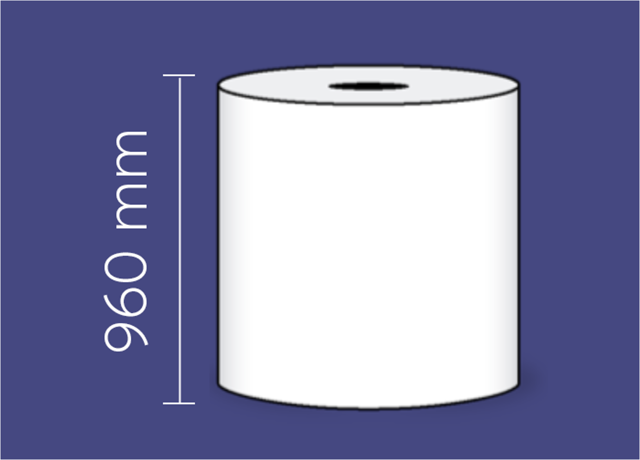 Bobina jumbo de 960 mm de ancho